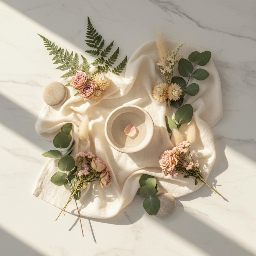 Wellness Botanical Flatlay